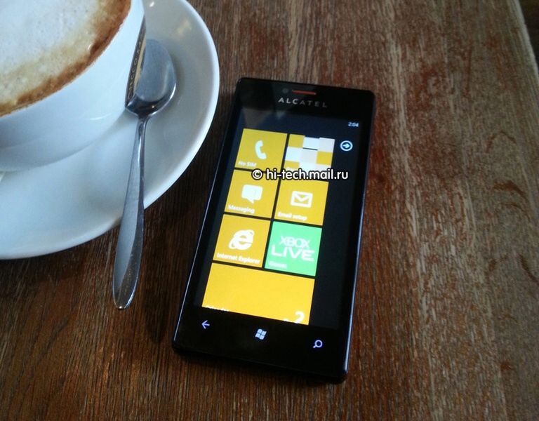 Wyciekł pierwszy Windows Phone Alcatela 2