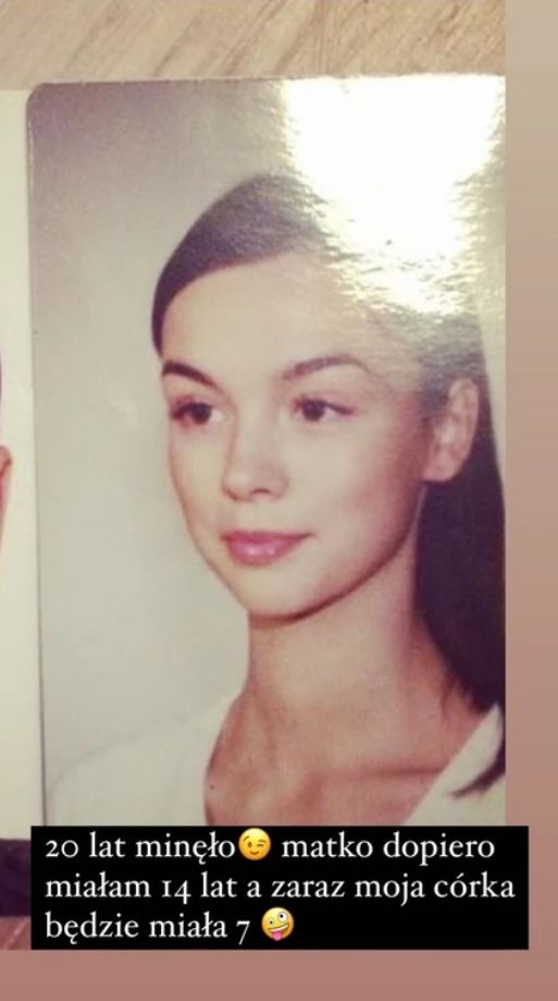 Paulina Krupińska-Karpiel w wieku 14 lat 