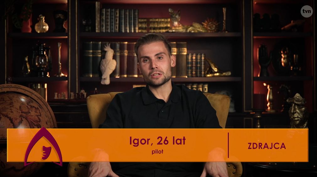 Igor z "The Traitors. Zdrajcy” TVN-u