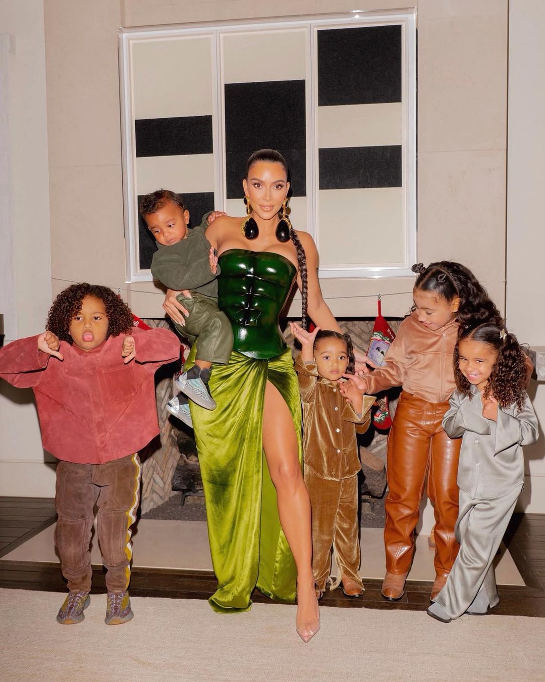 Kim Kardashian z rodziną - Boże Narodzenie 2020