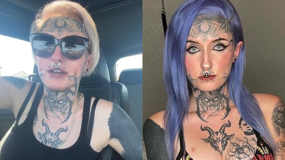 Tiktokerka nie dostała pracy z powodu "demonicznych" tatuaży
