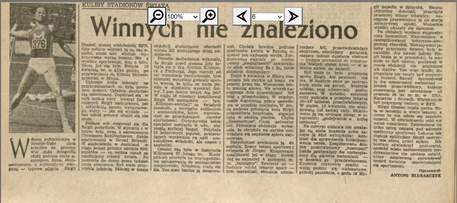 O śmierci lekkoatletki pisano m.in. w polskiej prasie