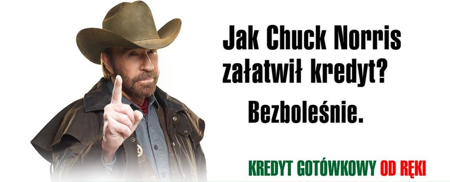 Chuck Norris wystąpił w reklamie polskiego banku 