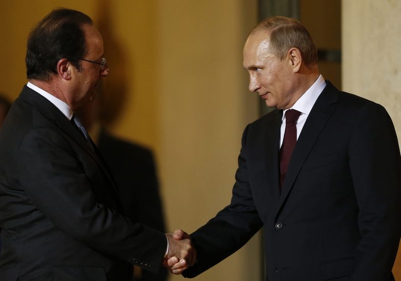 Francois Hollande i Władimir Putin