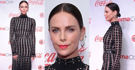 Posągowa Charlize Theron żali się na samotność w kreacji od McQueena