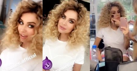 Natalia Siwiec w blond peruce pracuje w zaawansowanej ciąży (FOTO)