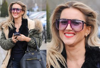 Karolina Szostak idzie na manicure w okularach za 3,5 tysiąca złotych (ZDJĘCIA)