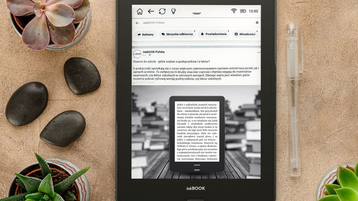Facebook zdobywa kolejny bastion. Teraz tablicę przejrzycie też na polskim czytniku inkBOOK Calypso 1