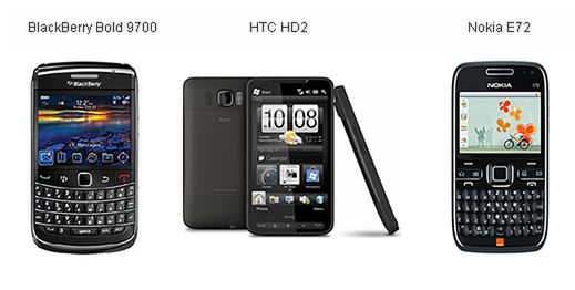HTC HD2, Nokia E72 i BlackBerry 9700 Bold w Orange dla Firm!
