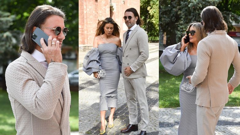 Małgorzata Rozenek i Radosław Majdan przyjechali za wcześnie na ślub Antka Królikowskiego i Joanny Opozdy