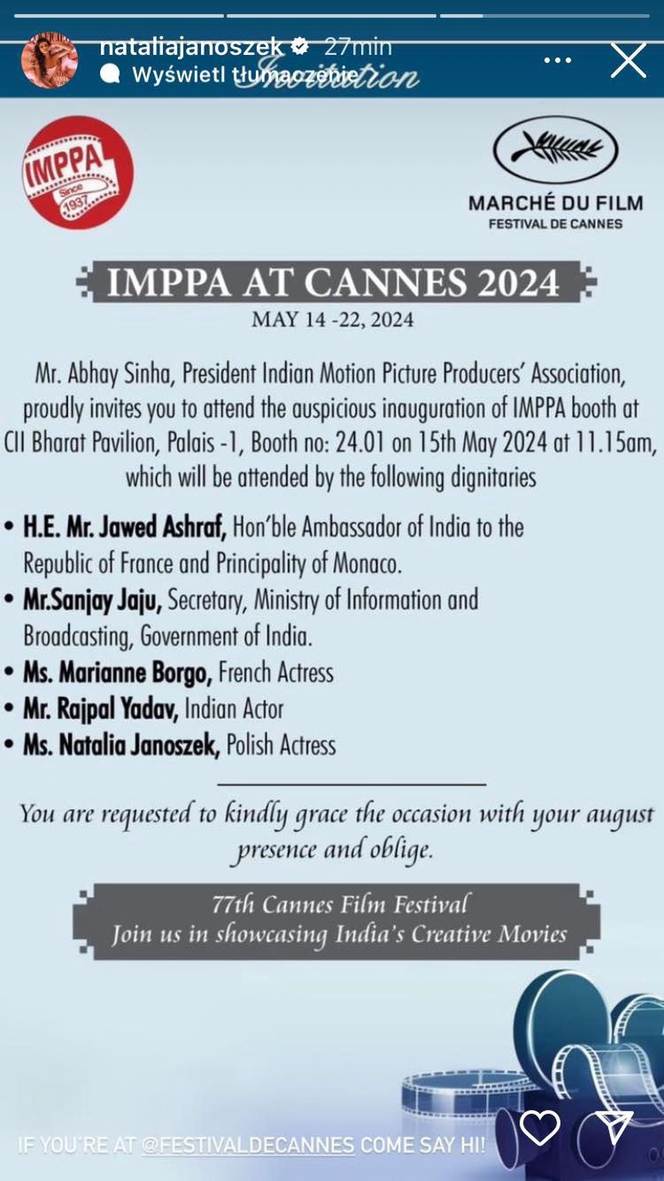 Natalia Janoszek pokazuje, na jakim evencie pojawi się w Cannes