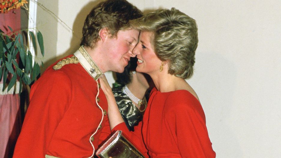 Księżna Diana wraz z bratem