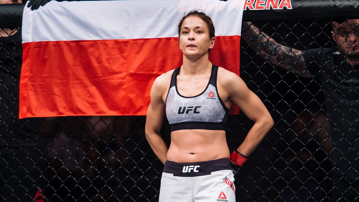 Newspix / Karolina Kowalkiewicz tuż przed walką na jednej z gal UFC