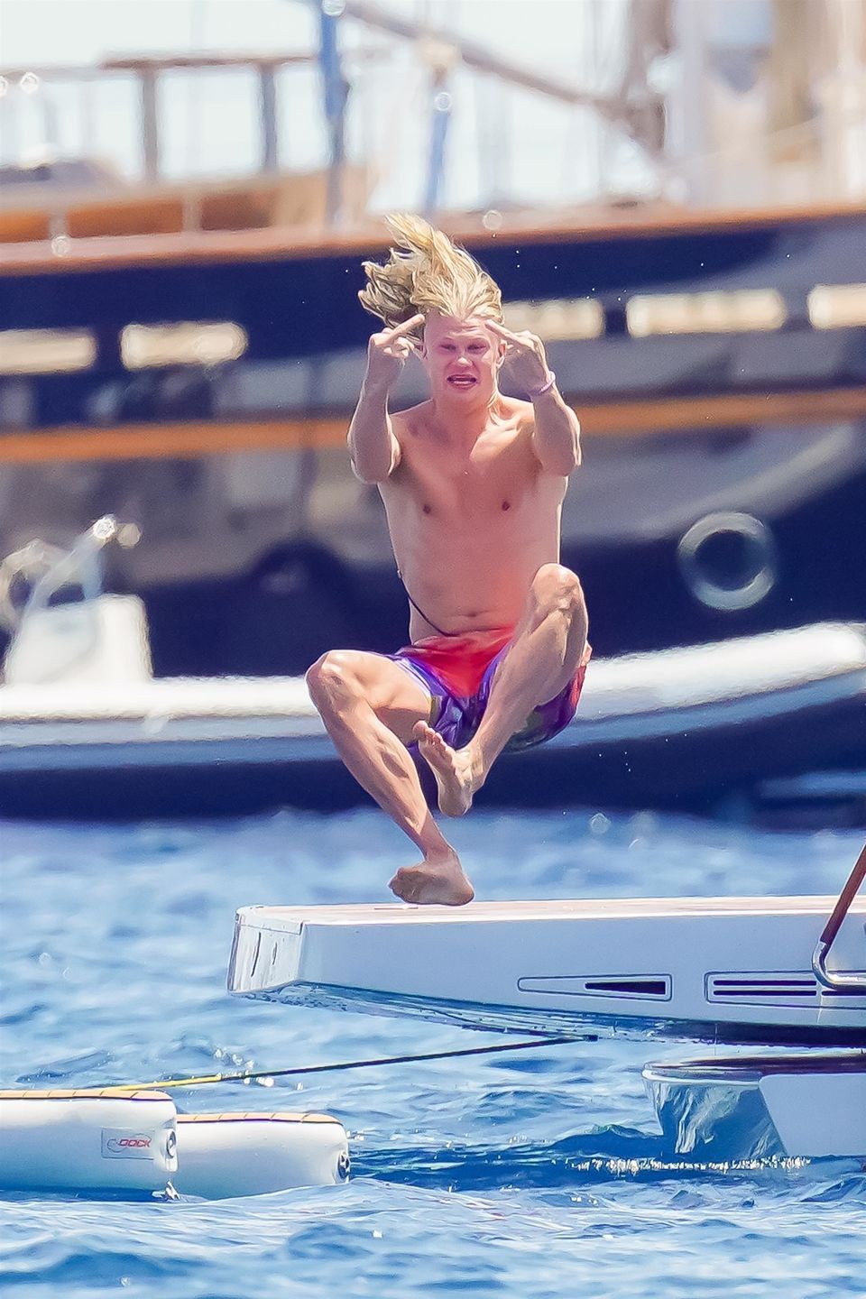 Erling Haaland na wakacjach w Saint-Tropez