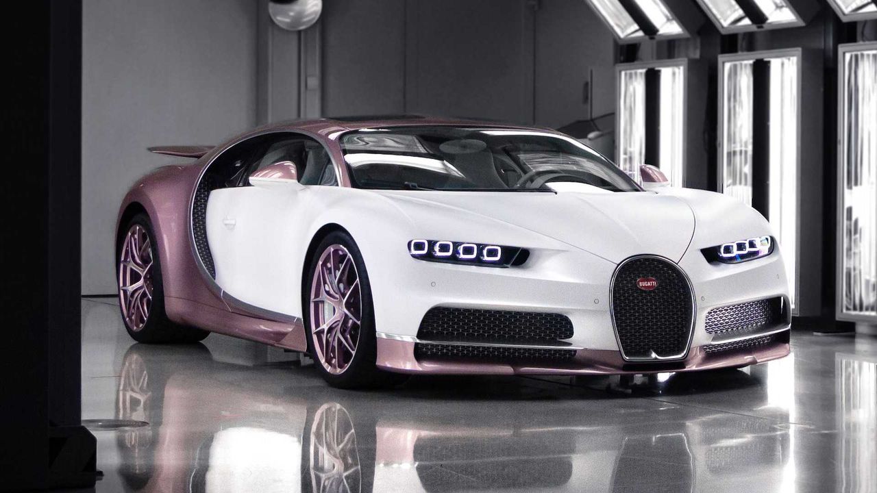 Biało-różowy prezent dla żony. Poznajcie wyjątkowe Bugatti Chiron Alice