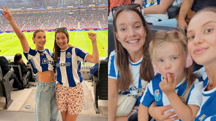 Sanah kibicuje Janowi Bednarkowi z jego żoną i córką w Porto