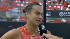 Aż przewróciła oczami. Tak Sabalenka zareagowała na słowa dziennikarza