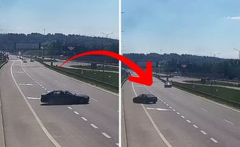Zobacz, co zrobiła na Zakopiance. Kierowcy musieli ostro hamować