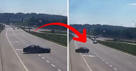Zobacz, co zrobiła na Zakopiance. Kierowcy musieli ostro hamować