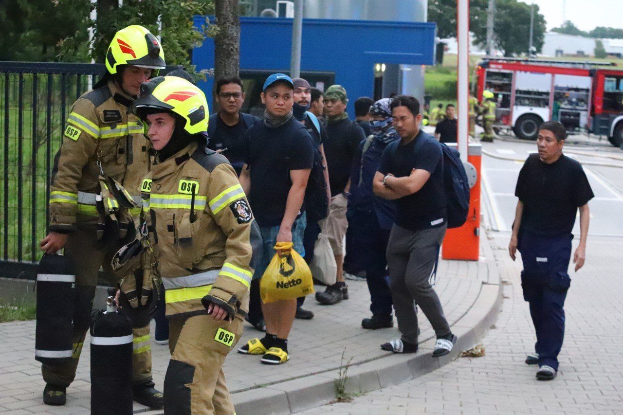 Pożar zakładu w Bukowicach na Dolnym Śląsku 21.07.2025