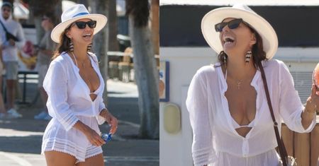 Eva Longoria i jej zgrabne nogi maszerują po ulicach Marbelli. 50-latka zachwyca wyglądem i radością życia