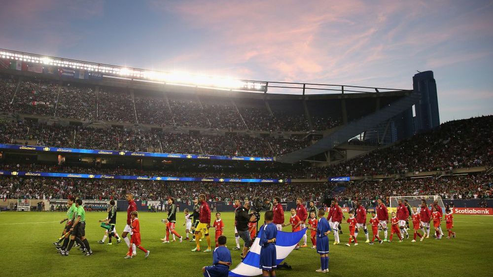 stadion Soldier Field w Chicago, mecz Meksyk - Kuba z 2015 r