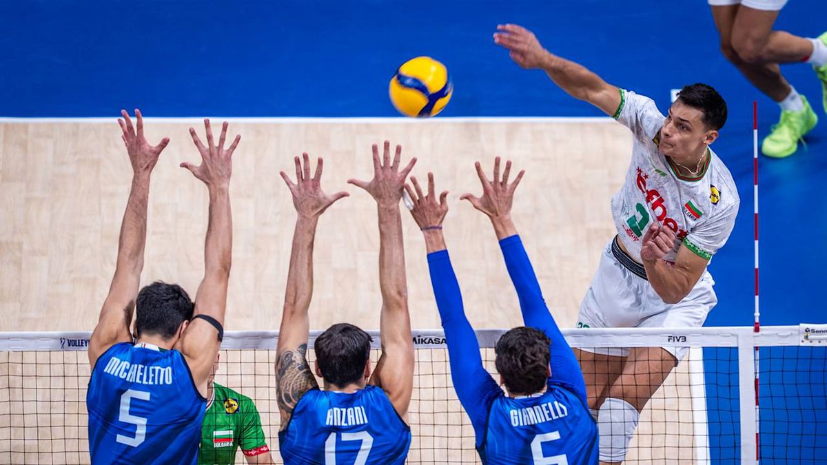 Materiały prasowe / VolleyballWorld / Mecz Włochy - Bułgaria na MŚ 2025