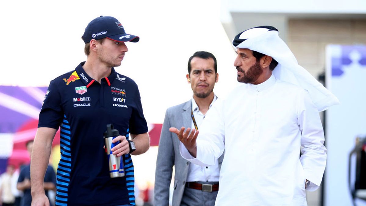 Getty Images / Bryn Lennon - Formula 1 / Na zdjęciu: Max Verstappen i Mohammed ben Sulayem