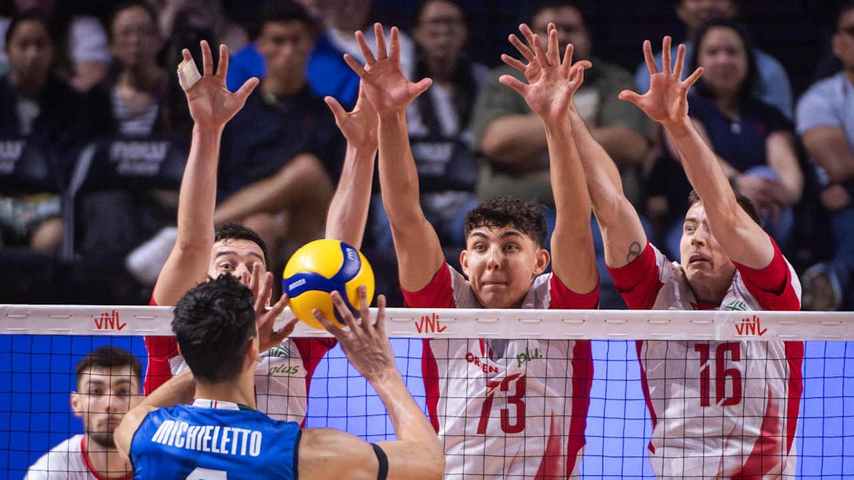 Materiały prasowe / VolleyballWorld / Mecz Włochy Polska w LN 2025