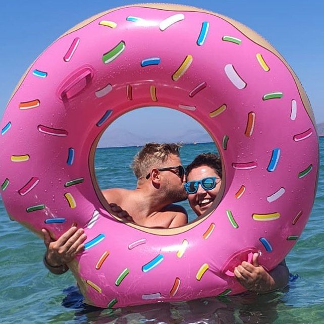 Dorota Wellman i Bartek Jędrzejak w Grecji