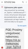 Fałszywy SMS