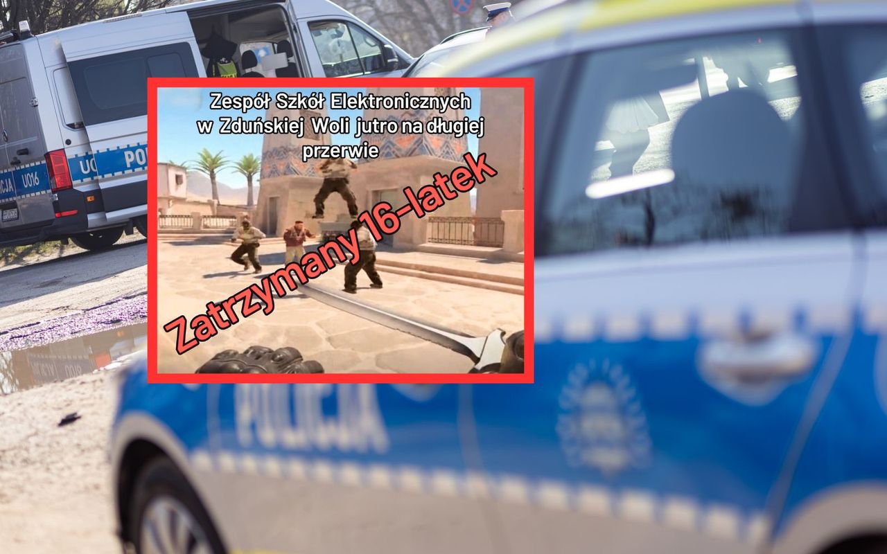 Taki filmik wrzucił 16-latek. Reakcja policji ze Zduńskiej Woli