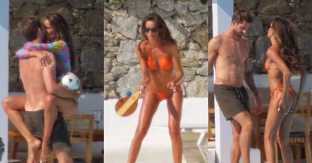 "Aniołek" Victoria's Secret i jej o 6 lat młodszy narzeczony nie szczędzą sobie czułości na greckich wakacjach (ZDJĘCIA)