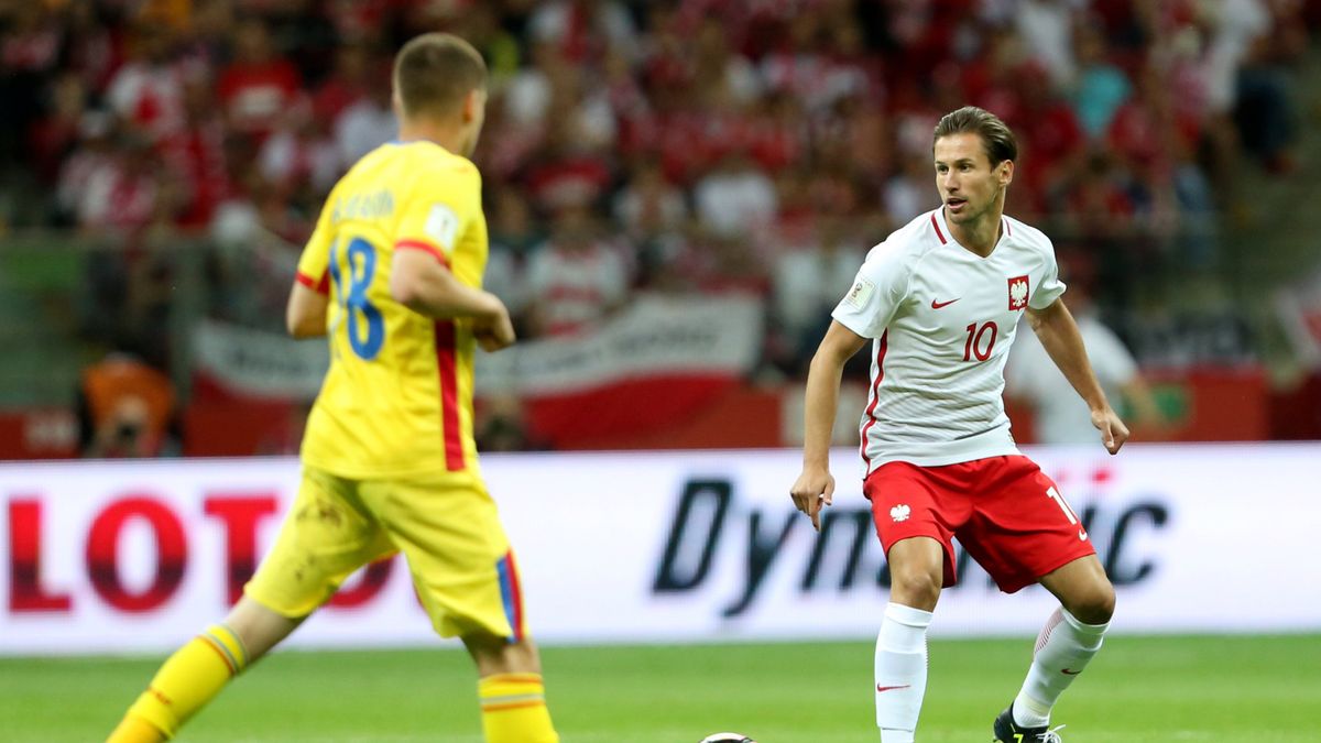 Grzegorz Krychowiak w reprezentacji Polski Mecz przeciwko Rumunii