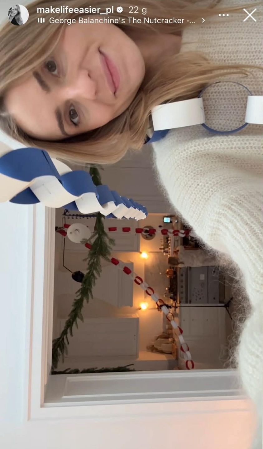 Kasia Tusk ozdabia dom na święta