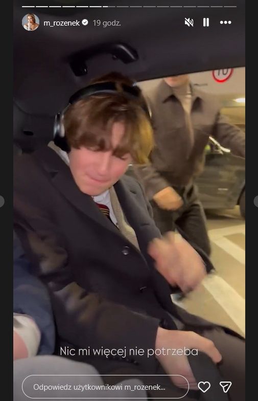 Syn Małgorzaty Rozenek wrócił do Polski na Święta 