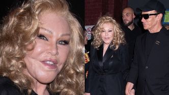 "Kobieta-kot" Jocelyn Wildenstein i jej młodszy o 30 lat ukochany zadają szyku na nowojorskim Fashion Weeku (ZDJĘCIA)