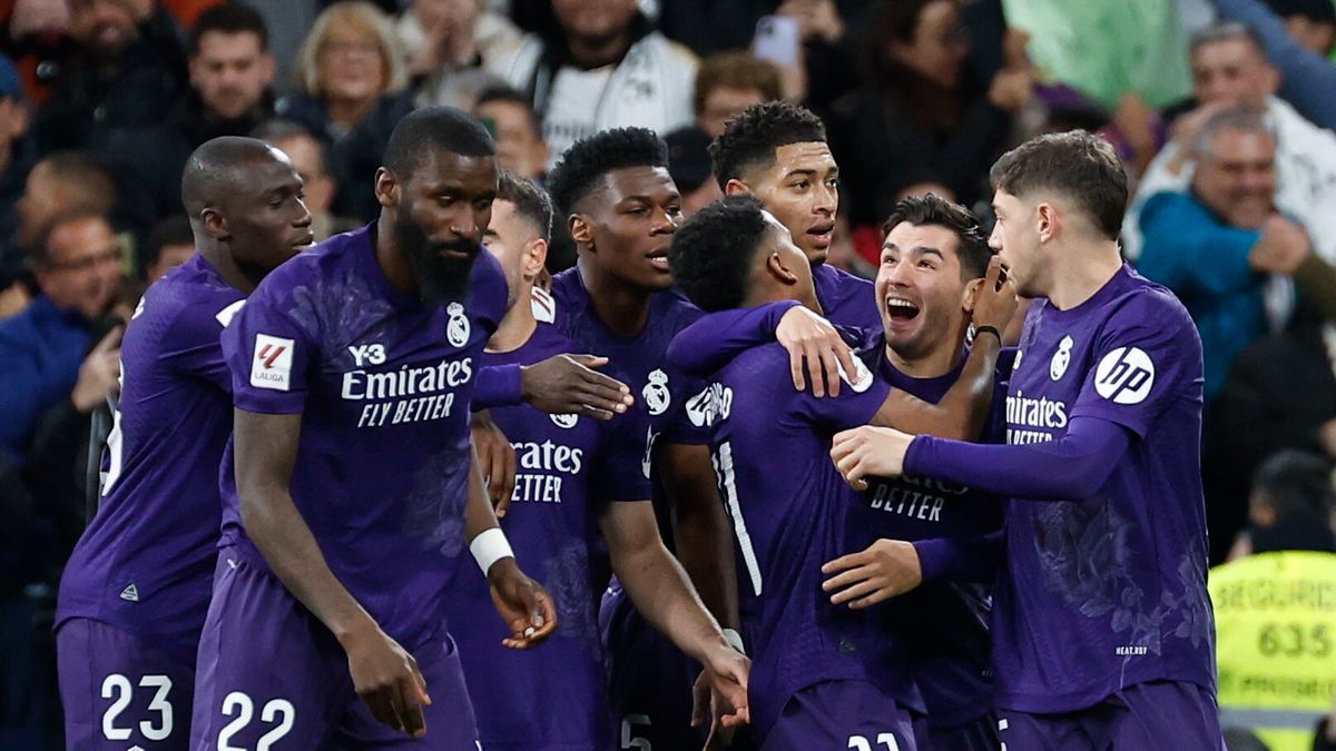 PAP/EPA / PAP/EPA/Chema Moya / W niedzielę Rodrygo był dla rywali nie do zatrzymania