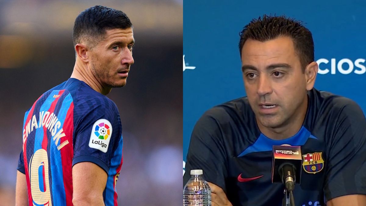 Robert Lewandowski i Xavi