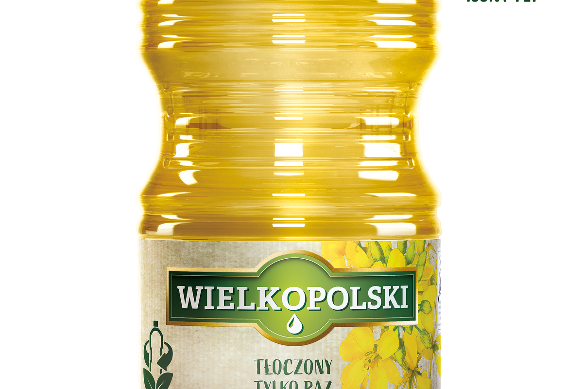 Producent Oleju Wielkopolskiego jako pierwszy na rynku olejów jadalnych w Polsce  wprowadza butelkę powstałą w 100% z materiałów z recyklingu 