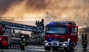 Wrocław. Ogromny pożar, kłęby dymu nad miastem