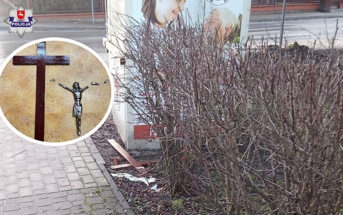 Zerwali ze ściany kościoła krzyż i chodzili z nim po mieście. Odpowiedzą przed sądem