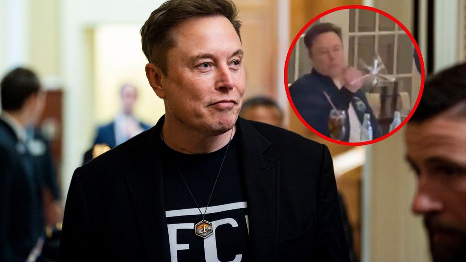 Musk podczas kolacji zaczął bawić się sztućcami