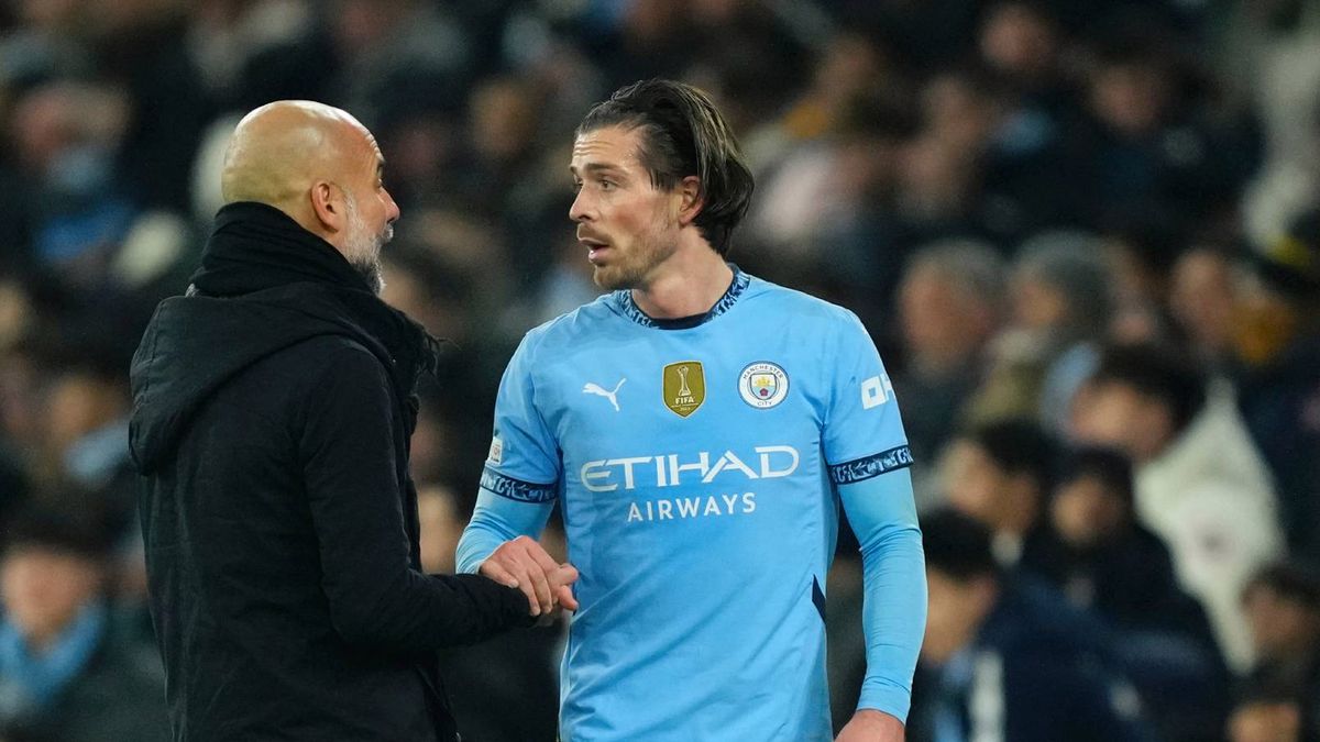 Getty Images / NurPhoto / Jack Grealish i Pep Guardiola