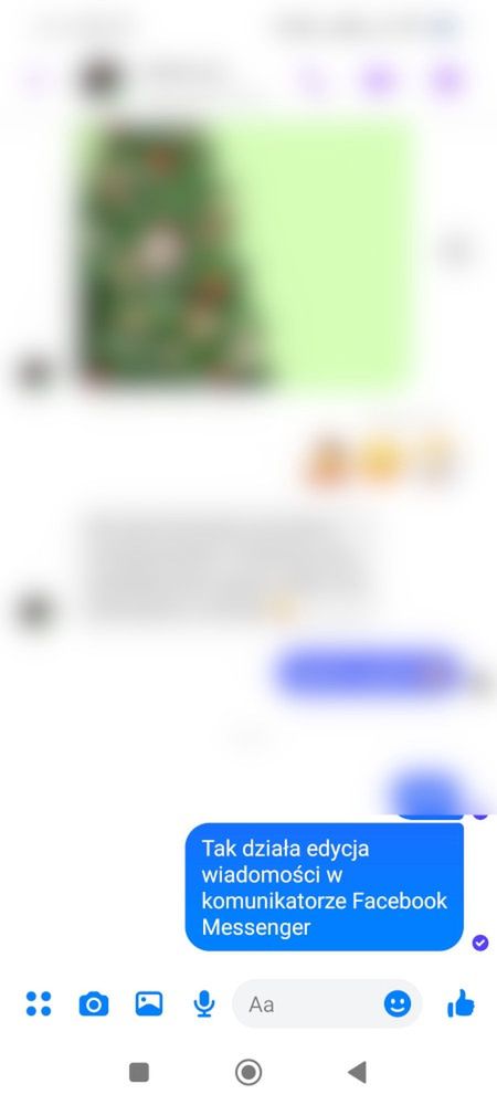 Messenger zyskał opcję edycji wiadomości wysłanej do drugiej osoby