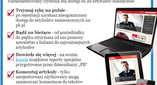 Pb.pl wprowadza rejestrację użytkowników. „Nie zdecydowaliśmy jeszcze o płatnym dostępie”