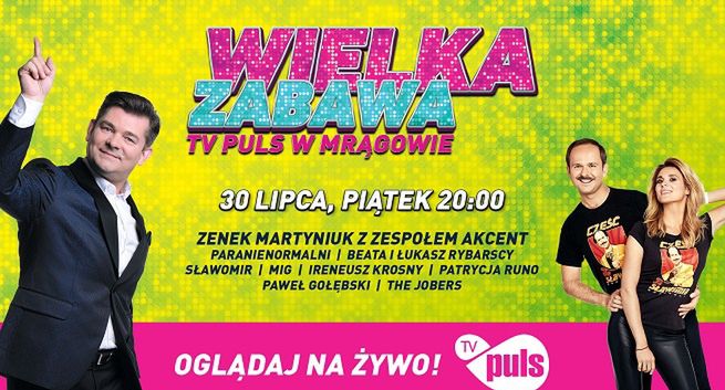 Sławomir z premierą nowej piosenki podczas „Wielkiej zabawy TV Puls w Mrągowie” (wideo)