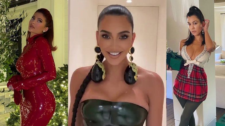 Kardashianki chwalą się świątecznymi stylizacjami
