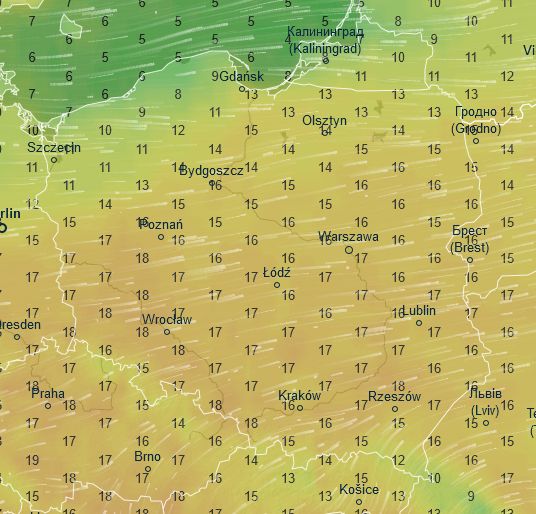 Pogoda w poniedziałek zapowiada się ciepło i słonecznie w całym kraju 