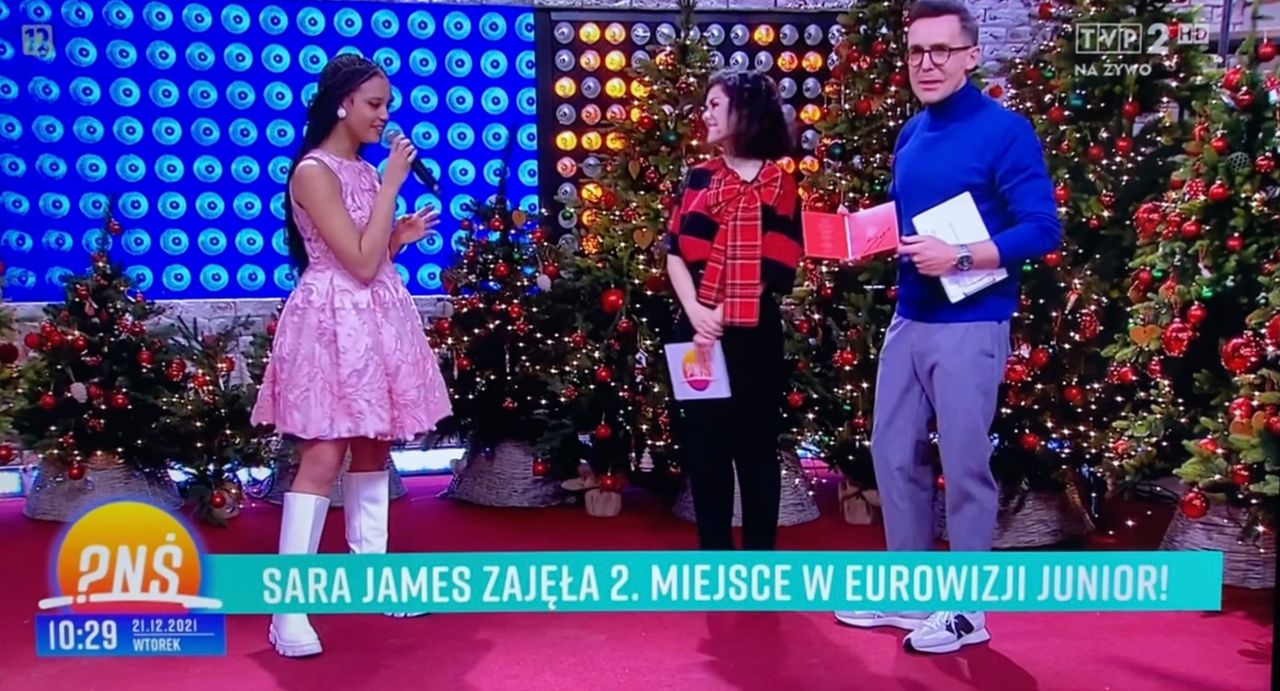 Sara James w Pytanie na śniadanie po Eurowizji Junior 2021